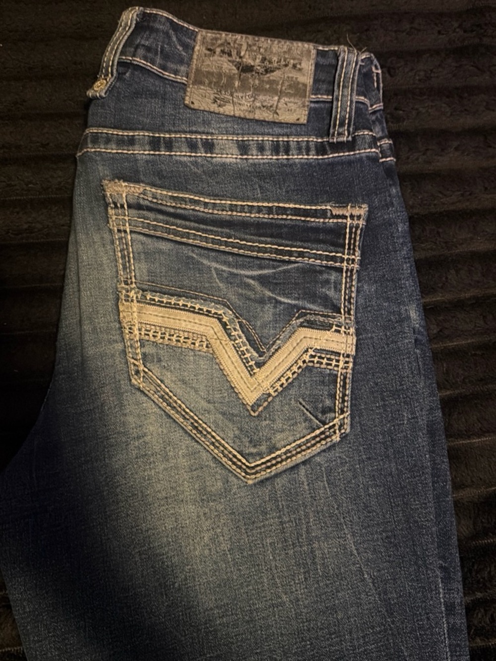 Classic Dark Washed Men Jeans - Brand: Salvage